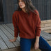 Claudia Orange Merino Neps - Näz-Sustainable Fashion Made in Portugal