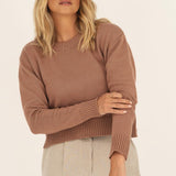 Claudia Rose Cotton Crewneck - Näz - Sustainable Fashion Made in Portugal