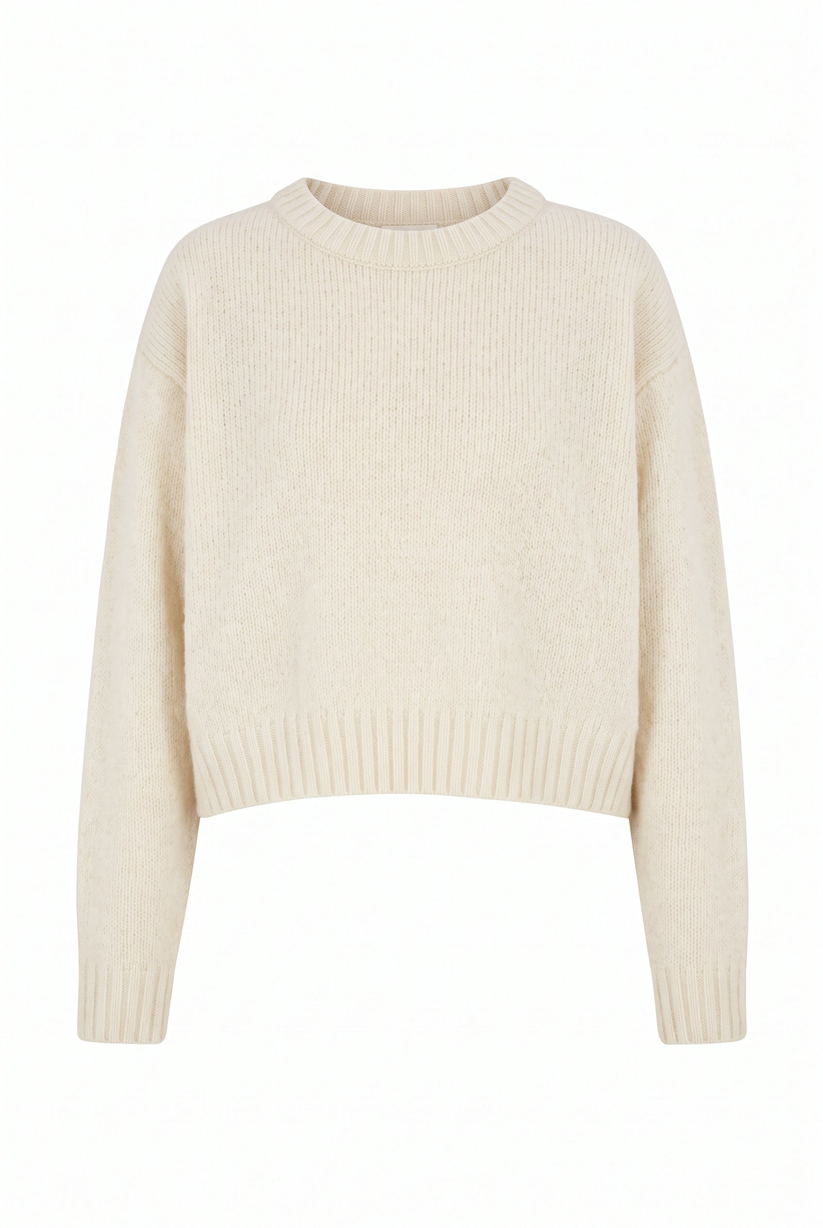 Claudia White Alpaca Crewneck - Näz-Sustainable Fashion Made in Portugal