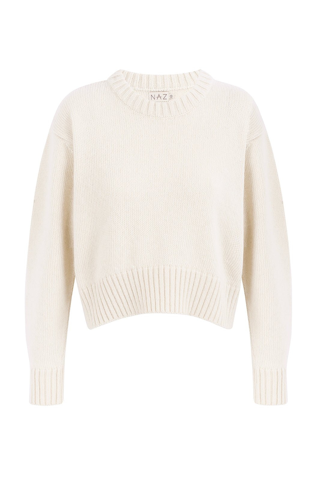 Claudia White Recycled Jumper - Näz - Sustainable Fashion Made in Portugal