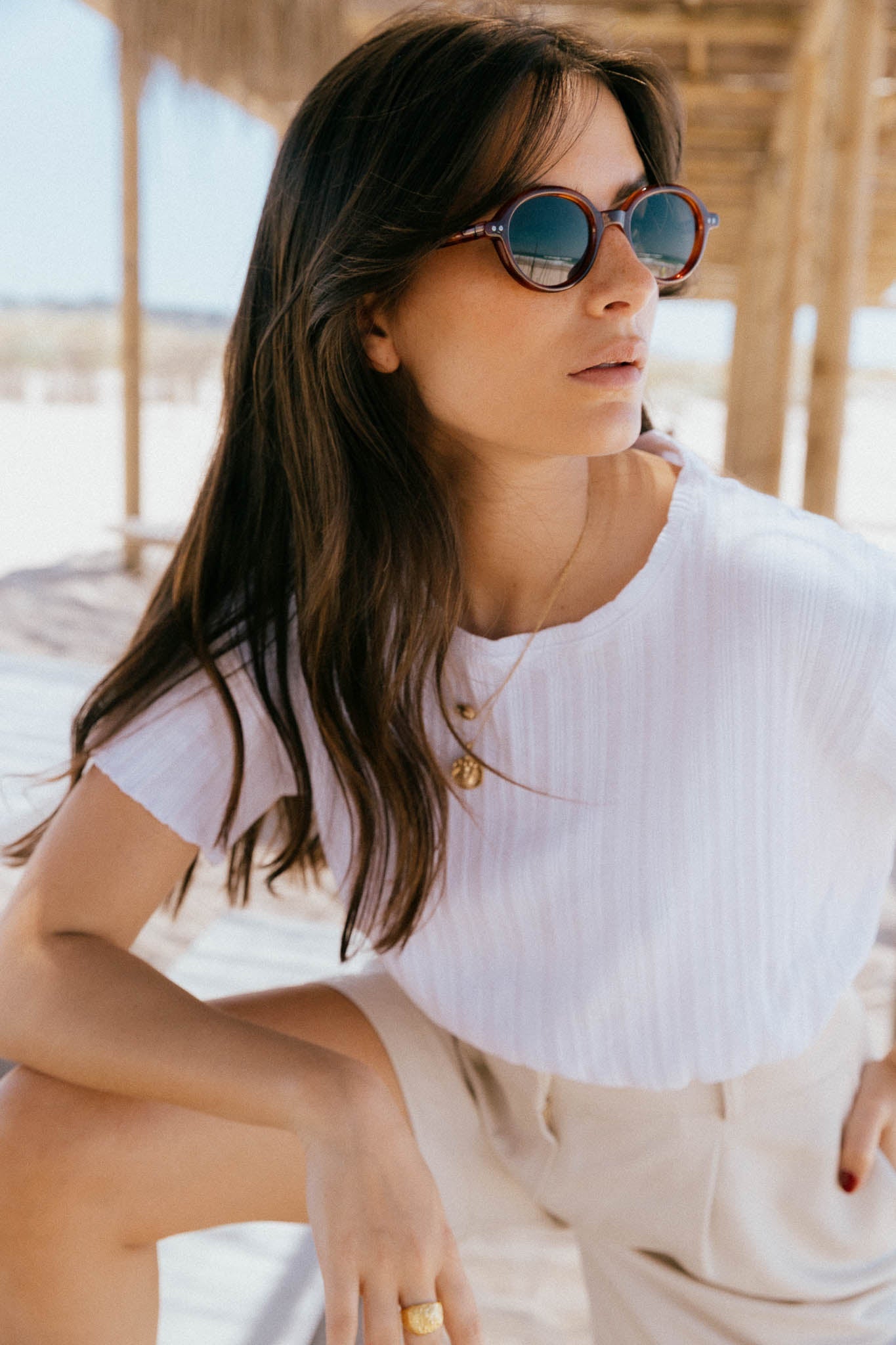 Dawn White Cotton T-shirt - Näz - Sustainable Fashion Made in Portugal