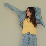 Dawn Yellow Cotton T-shirt - Näz - Sustainable Fashion Made in Portugal