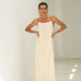 Eline Beige Frilled Dress - Näz - Sustainable Fashion Made in Portugal