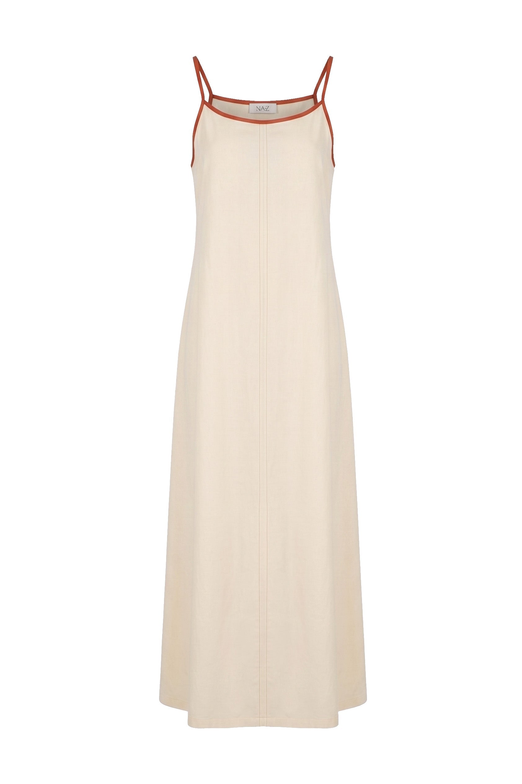 Eline Beige Frilled Dress - Näz - Sustainable Fashion Made in Portugal