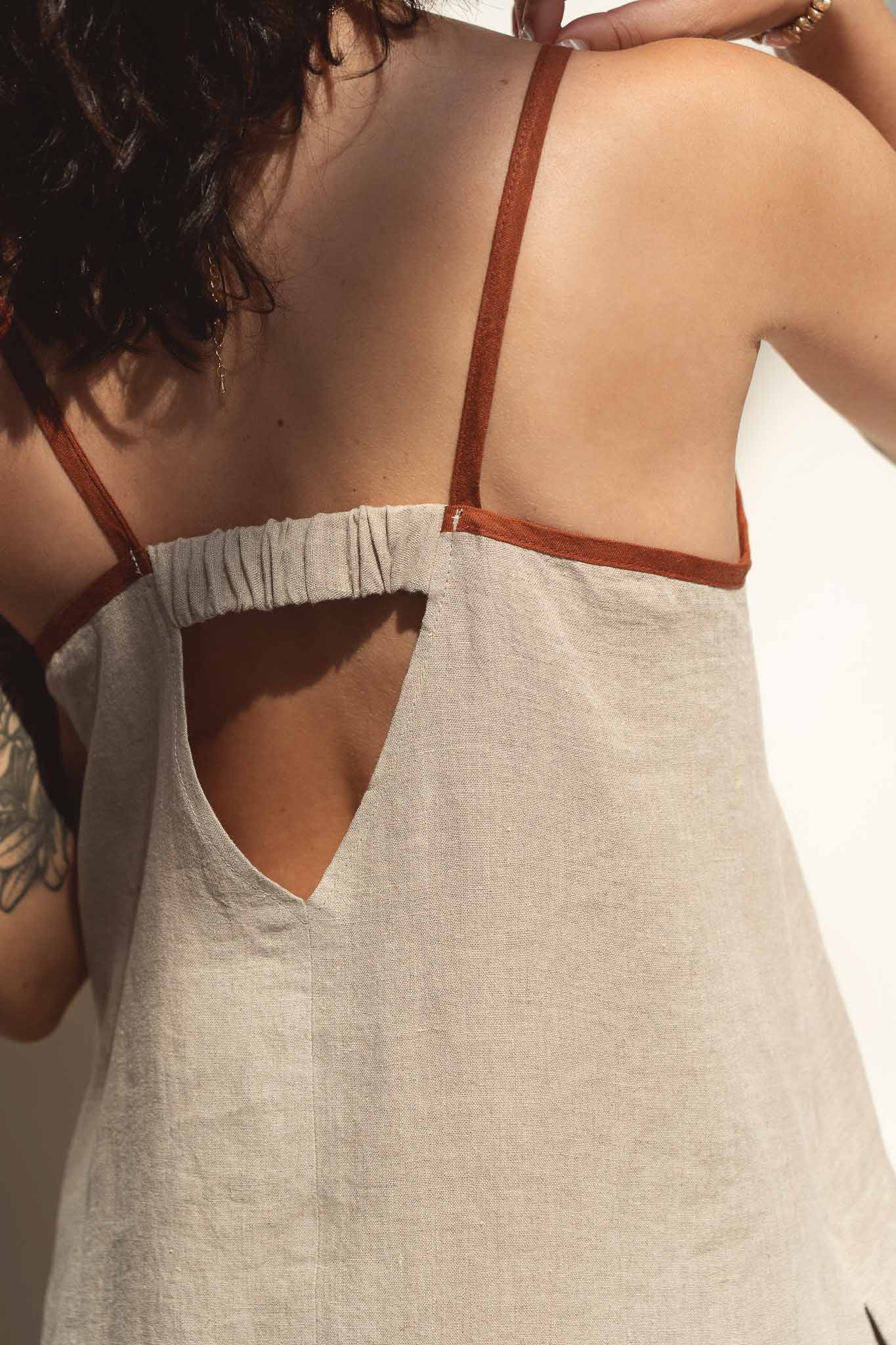 Eline Natural Linen Dress - Näz - Sustainable Fashion Made in Portugal