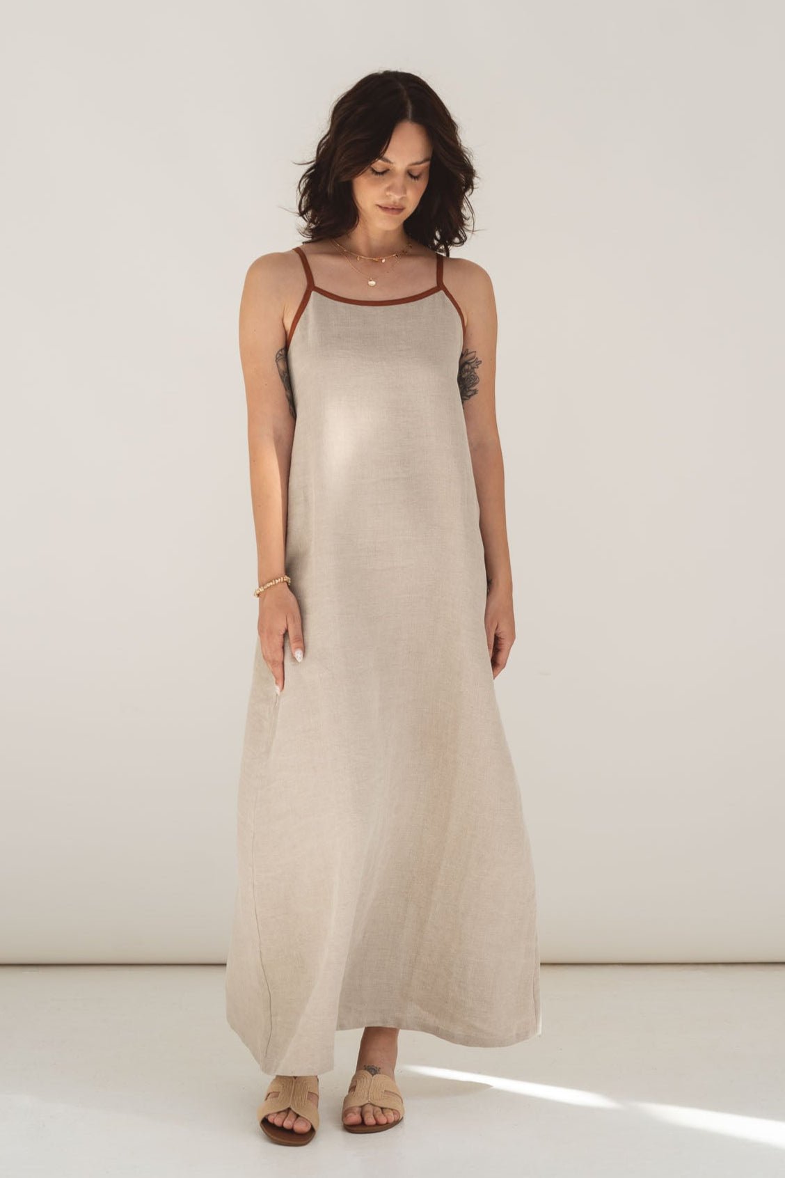 Women's Natural Linen Dress