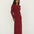 Ella Bordeaux Rib Dress - Näz - Sustainable Fashion Made in Portugal
