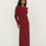 Ella Bordeaux Rib Dress - Näz - Sustainable Fashion Made in Portugal