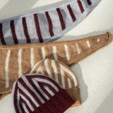 Ellie Striped Camel Beanie - Näz-Sustainable Fashion Made in Portugal