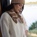 Ellie Striped Camel Beanie - Näz-Sustainable Fashion Made in Portugal
