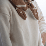 Ellie Striped Camel Beanie - Näz-Sustainable Fashion Made in Portugal