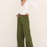Elsa Green Denim Trousers - Näz - Sustainable Fashion Made in Portugal