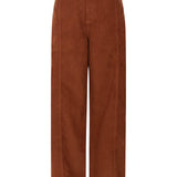 Elsa Orange Corduroy Trousers - Näz - Sustainable Fashion Made in Portugal