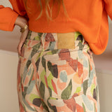Elsa Printed Denim Trousers - Näz - Sustainable Fashion Made in Portugal