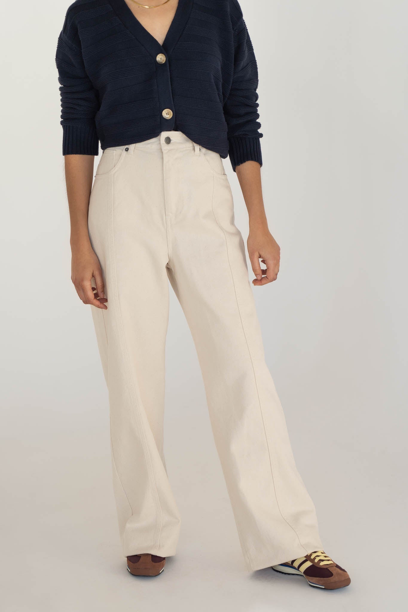 Elsa White Denim Trousers – Näz
