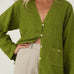 Emilia Green Linen Shirt - Näz - Sustainable Fashion Made in Portugal
