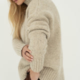 Emma Merino Neps Beige - Näz-Sustainable Fashion Made in Portugal