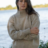 Emma Merino Neps Beige - Näz-Sustainable Fashion Made in Portugal