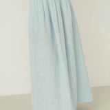 Freya Light Blue Linen Skirt - Näz - Sustainable Fashion Made in Portugal