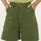 Karla Green Denim Shorts - Näz - Sustainable Fashion Made in Portugal