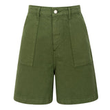 Karla Green Denim Shorts - Näz - Sustainable Fashion Made in Portugal