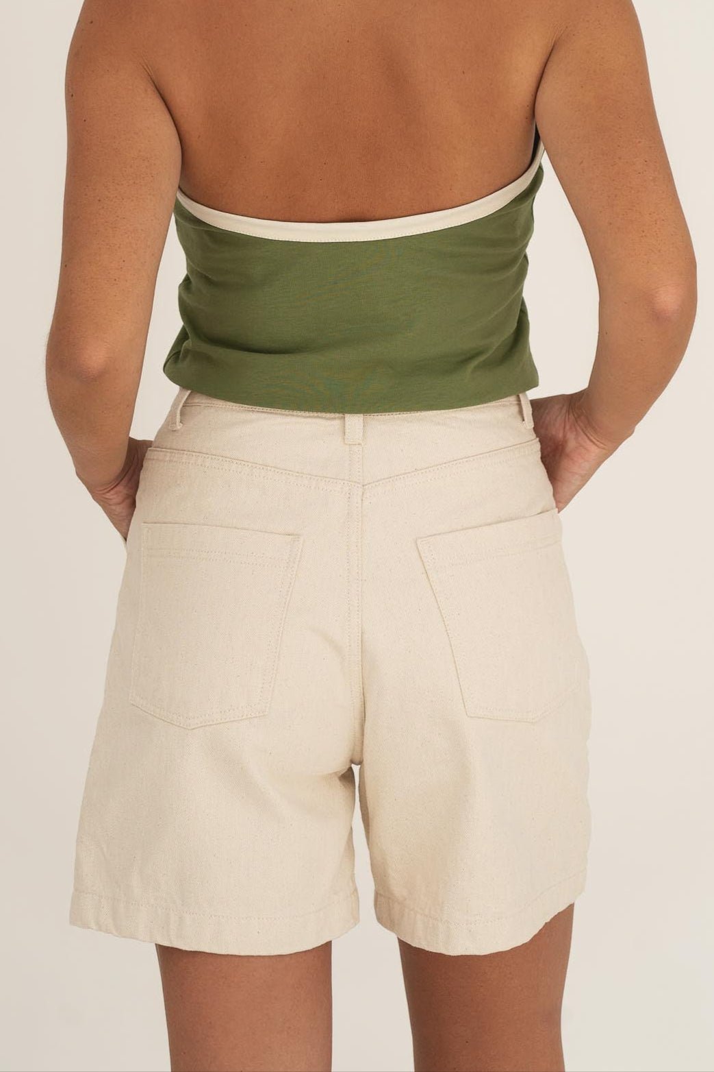 Karla White Denim Shorts - Näz - Sustainable Fashion Made in Portugal