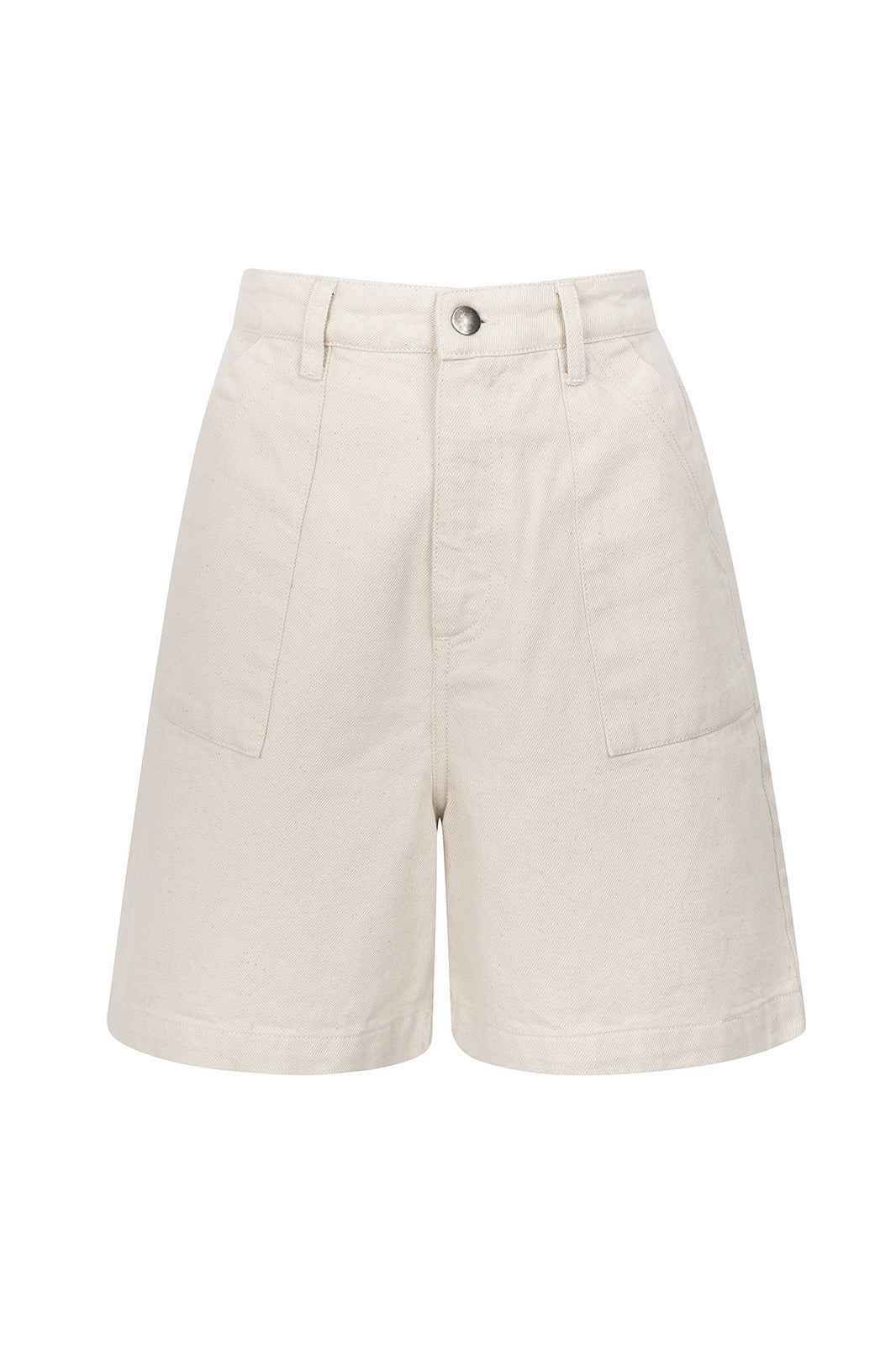 Karla White Denim Shorts - Näz - Sustainable Fashion Made in Portugal