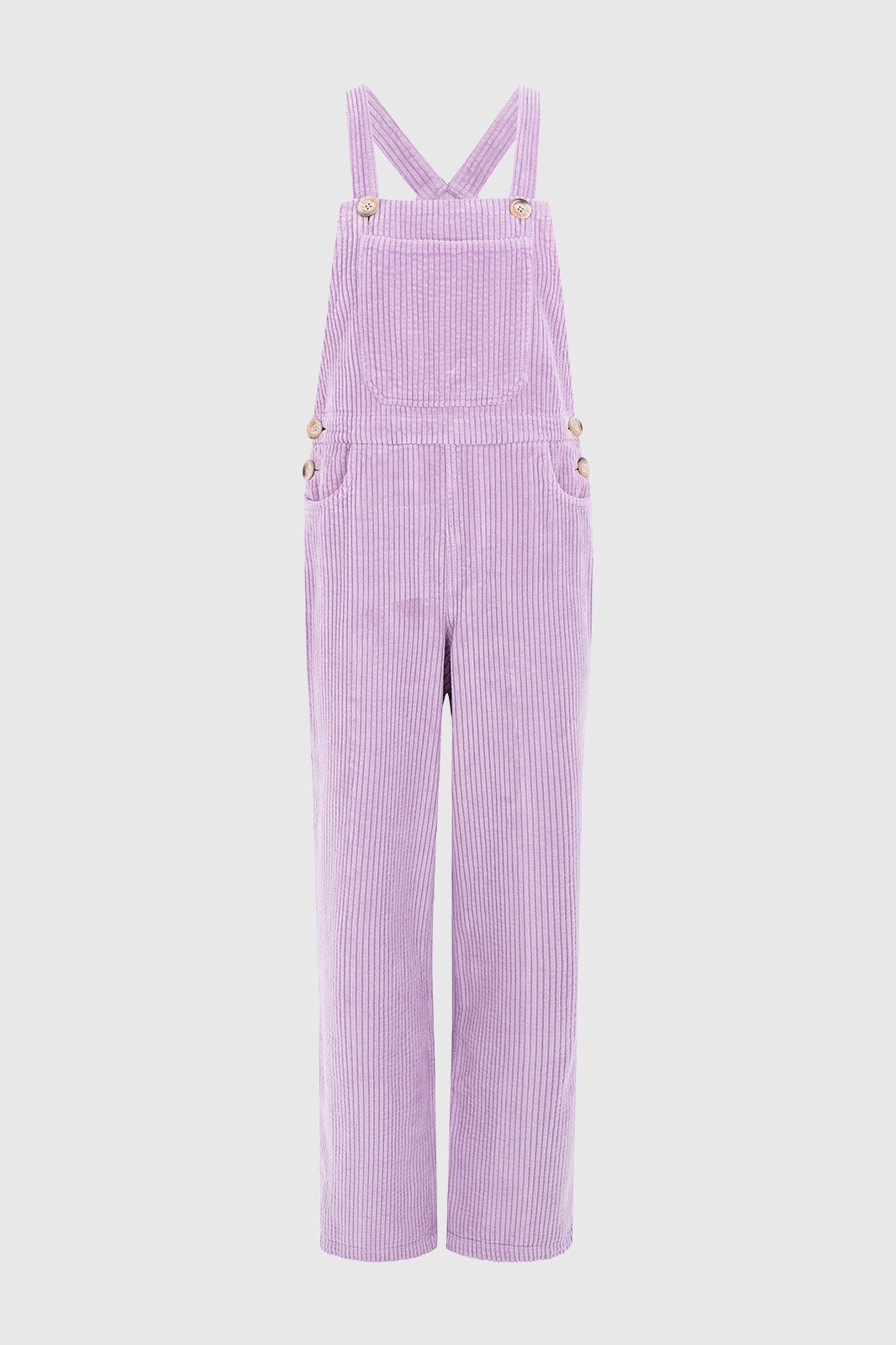 Leah Lilac Corduroy Overalls - Näz - Sustainable Fashion Made in Portugal
