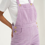Leah Lilac Corduroy Overalls - Näz - Sustainable Fashion Made in Portugal