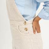 Leah White Corduroy Overalls - Näz - Sustainable Fashion Made in Portugal