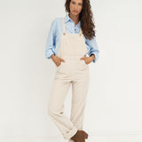Leah White Corduroy Overalls - Näz - Sustainable Fashion Made in Portugal