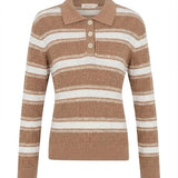 Leo Beige Cotton Polo - Näz-Sustainable Fashion Made in Portugal