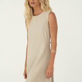 Leonie Beige Linen Dress - Näz - Sustainable Fashion Made in Portugal