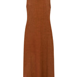 Leonie Brown Linen Dress - Näz - Sustainable Fashion Made in Portugal