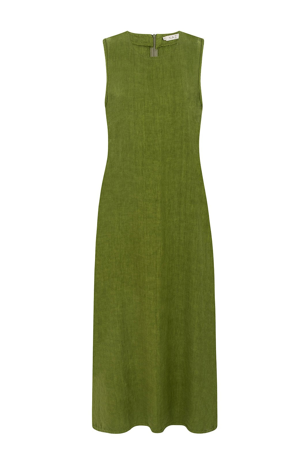 Leonie Green Linen Dress - Näz - Sustainable Fashion Made in Portugal