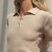 Lilly Beige Cotton Polo - Näz - Sustainable Fashion Made in Portugal