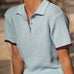 Lilly Light Blue Cotton Polo - Näz - Sustainable Fashion Made in Portugal