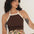 Liv Brown Jersey Top - Näz - Sustainable Fashion Made in Portugal