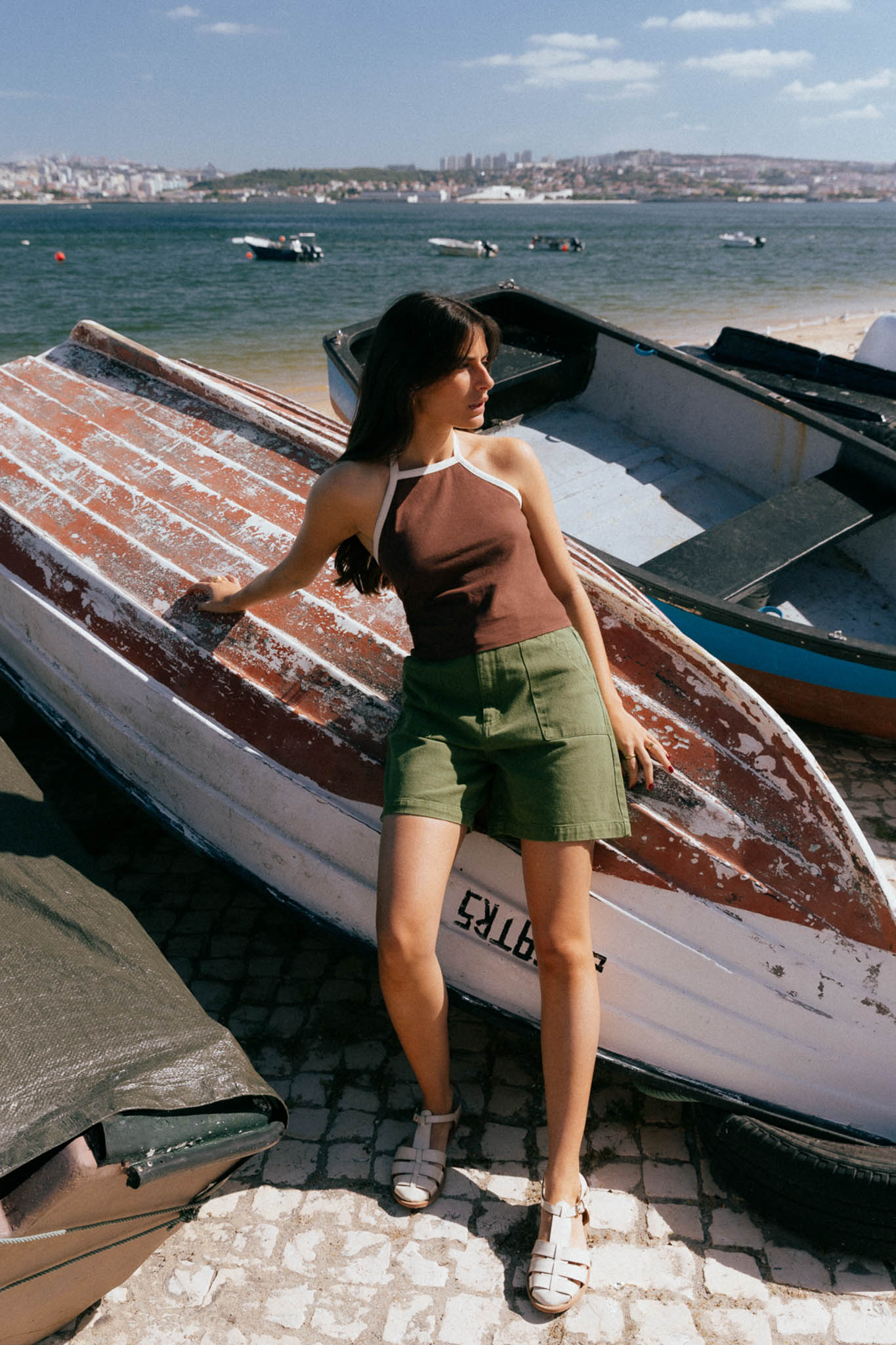 Liv Brown Jersey Top - Näz - Sustainable Fashion Made in Portugal