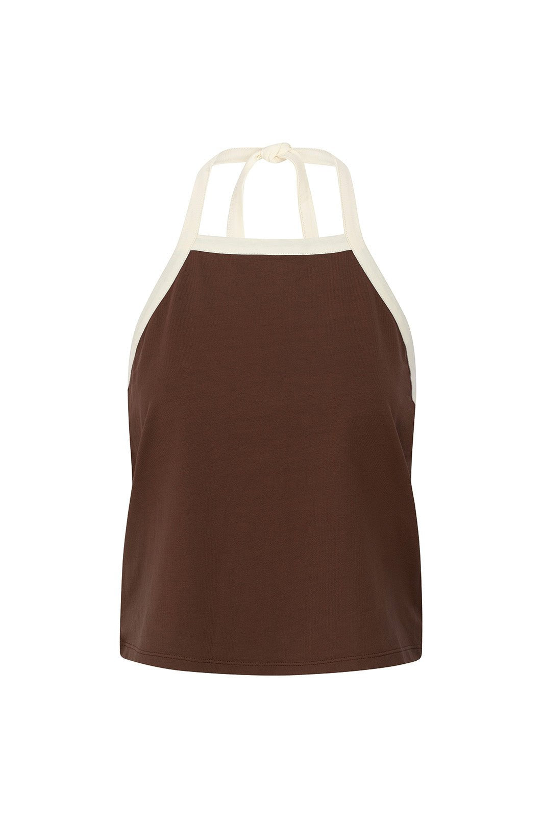 Liv Brown Jersey Top - Näz - Sustainable Fashion Made in Portugal