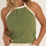 Liv Green Jersey Top - Näz - Sustainable Fashion Made in Portugal