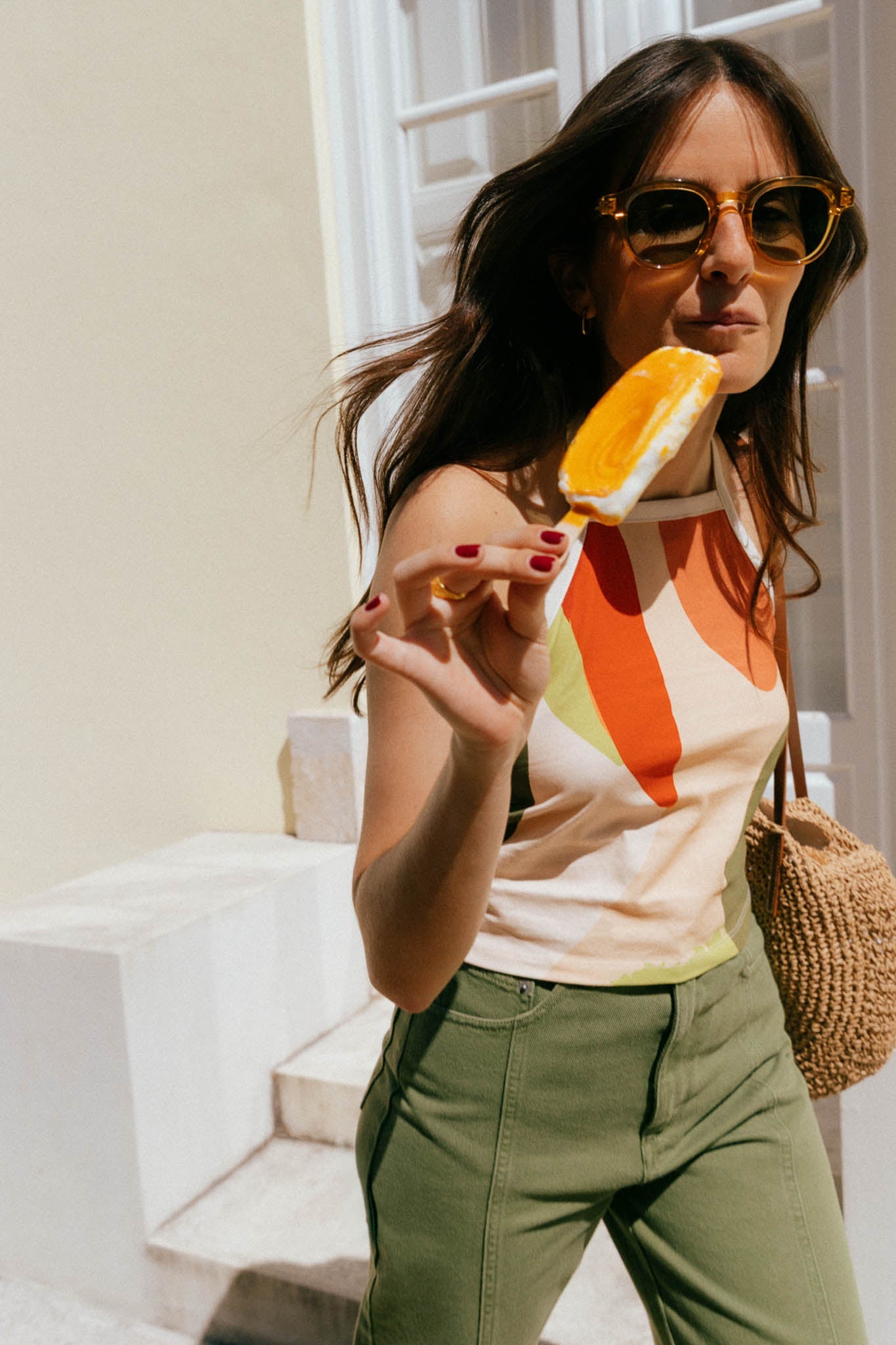 Liv Printed Jersey Top - Näz - Sustainable Fashion Made in Portugal