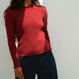 Ava Bordeaux Turtleneck