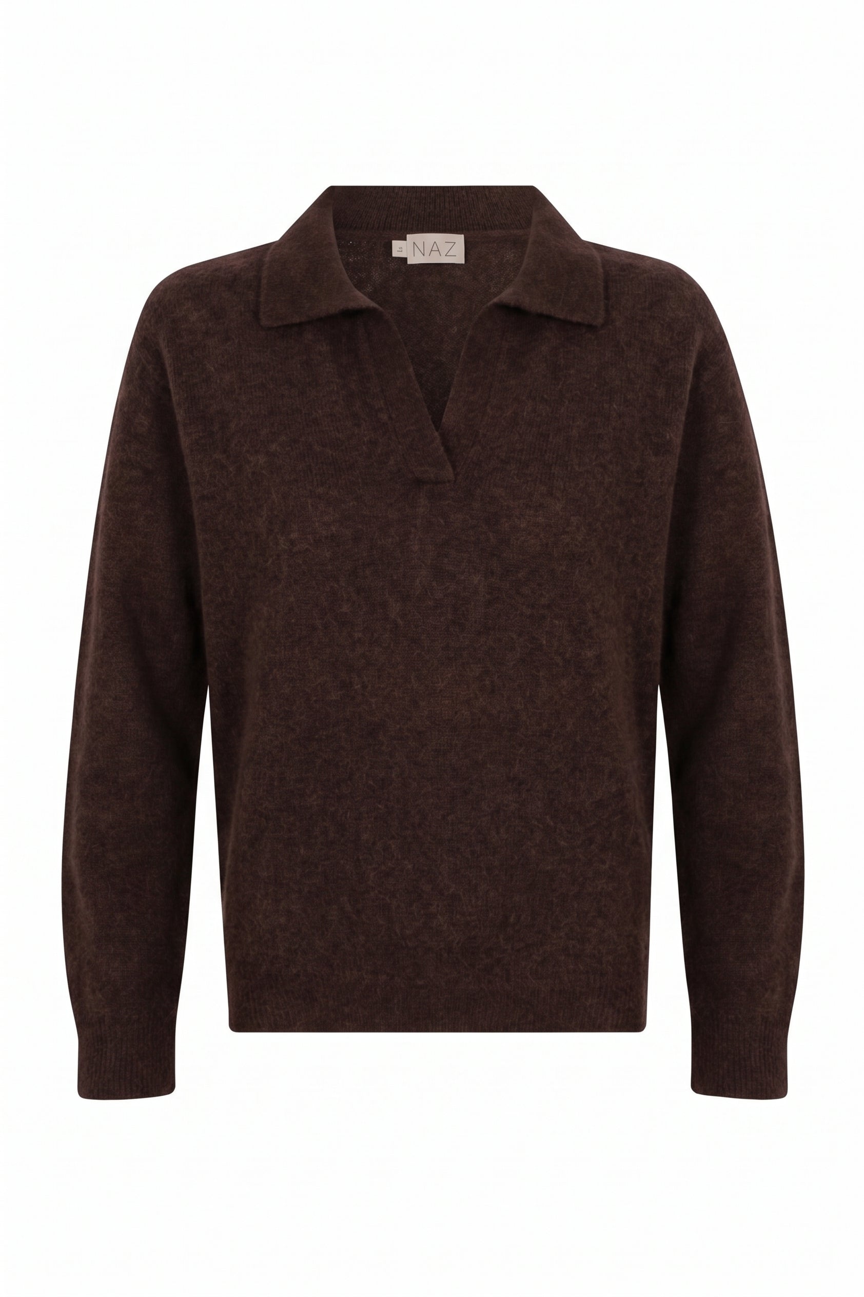 Lotte Brown Alpaca Polo - Näz-Sustainable Fashion Made in Portugal
