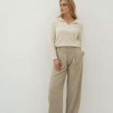 Lotte White Alpaca Polo - Näz-Sustainable Fashion Made in Portugal