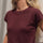 Lucia Brown Linen Knit T-shirt - Näz - Sustainable Fashion Made in Portugal