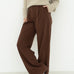 Mara Brown Tencel Trousers - Näz-Sustainable Fashion Made in Portugal