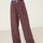 Mara Eggplant Linen Trousers - Näz - Sustainable Fashion Made in Portugal