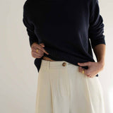 Mara White Tencel Trousers - Näz - Sustainable Fashion Made in Portugal