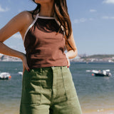 Karla Green Denim Shorts